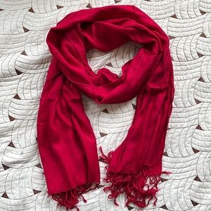 Red pashmina